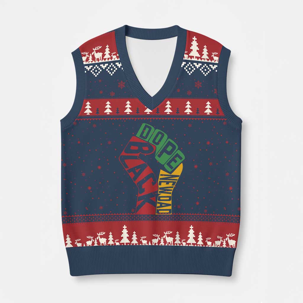 First Fathers Day Black Dad V-Neck Knit Sweater Vest New Dad Gift TS12 Navy Red Print Your Wear