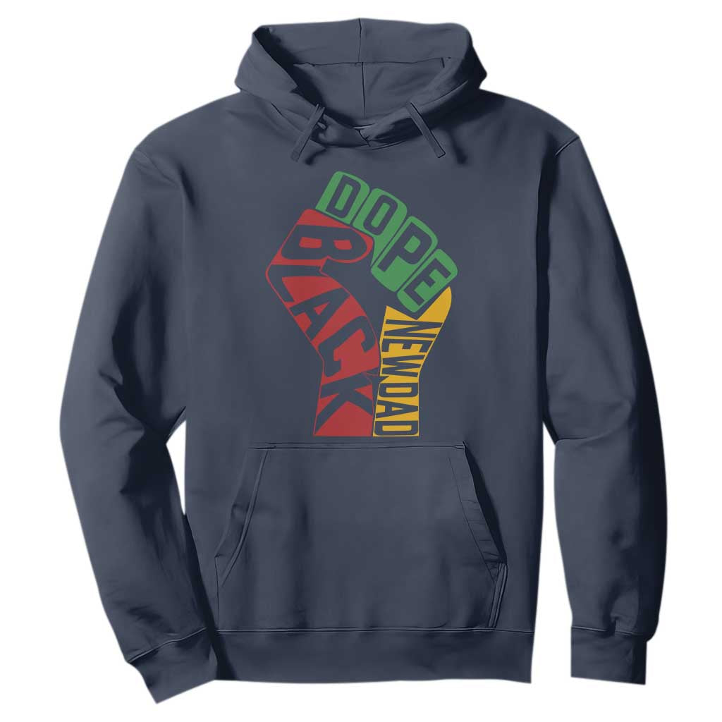 First Fathers Day Black Dad Hoodie New Dad Gift