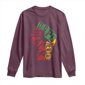 First Fathers Day Black Dad Long Sleeve Shirt New Dad Gift