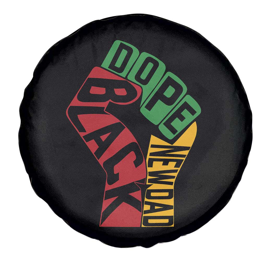 First Fathers Day Black Dad Spare Tire Cover New Dad Gift