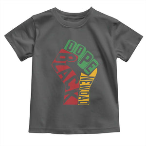 First Fathers Day Black Dad Toddler T Shirt New Dad Gift