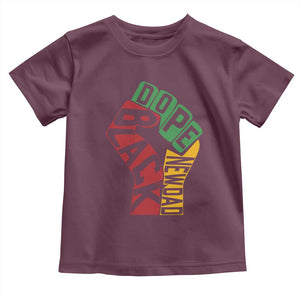 First Fathers Day Black Dad Toddler T Shirt New Dad Gift