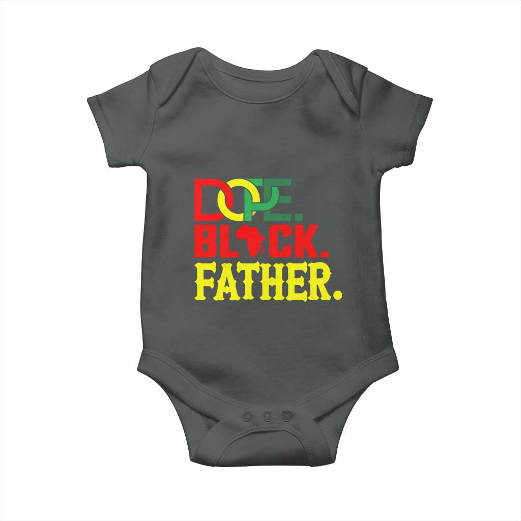 Dope Black Father Baby Onesie Proud Black Father Gift