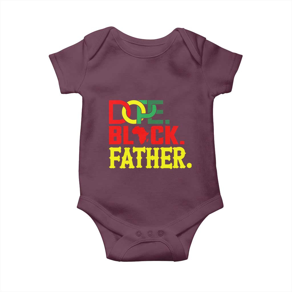 Dope Black Father Baby Onesie Proud Black Father Gift