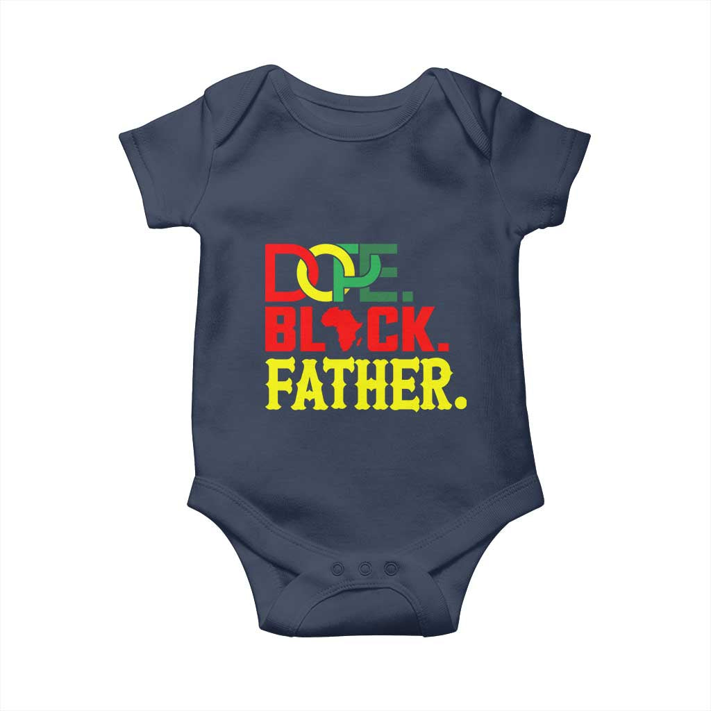 Dope Black Father Baby Onesie Proud Black Father Gift