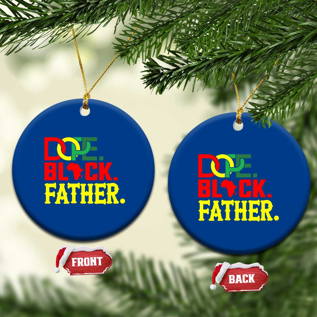 Dope Black Father Ceramic Ornament Proud Black Father Gift TS12 1pc Blue Print Your Wear