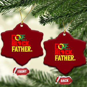 Dope Black Father Ceramic Ornament Proud Black Father Gift