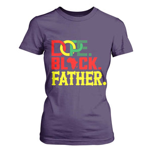 Dope Black Father T Shirt For Women Proud Black Father Gift