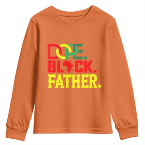 Dope Black Father Youth Sweatshirt Proud Black Father Gift