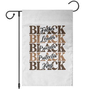 Father Leader Provider Protector King Garden Flag Proud Black Dad Gift