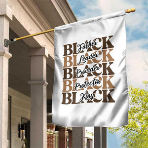 Father Leader Provider Protector King Garden Flag Proud Black Dad Gift