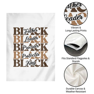 Father Leader Provider Protector King Garden Flag Proud Black Dad Gift