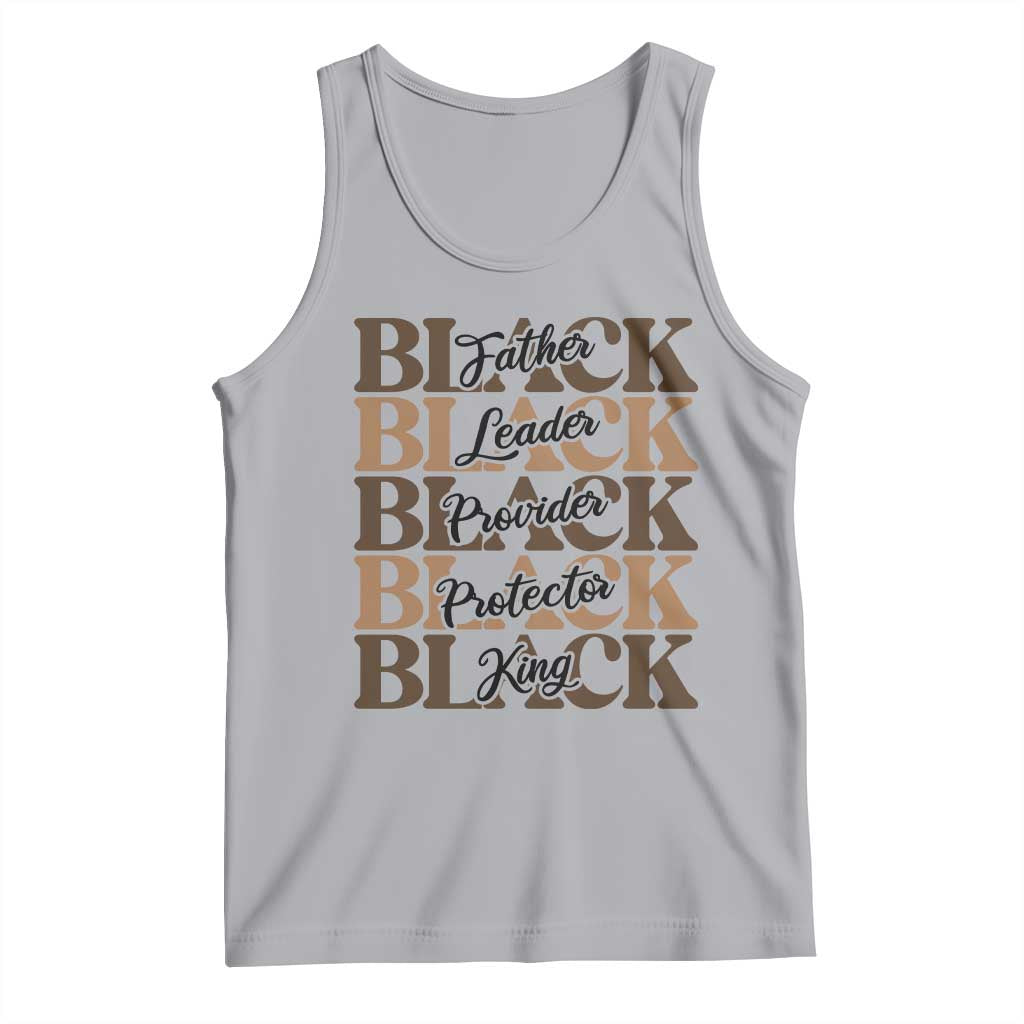 Father Leader Provider Protector King Tank Top Proud Black Dad Gift