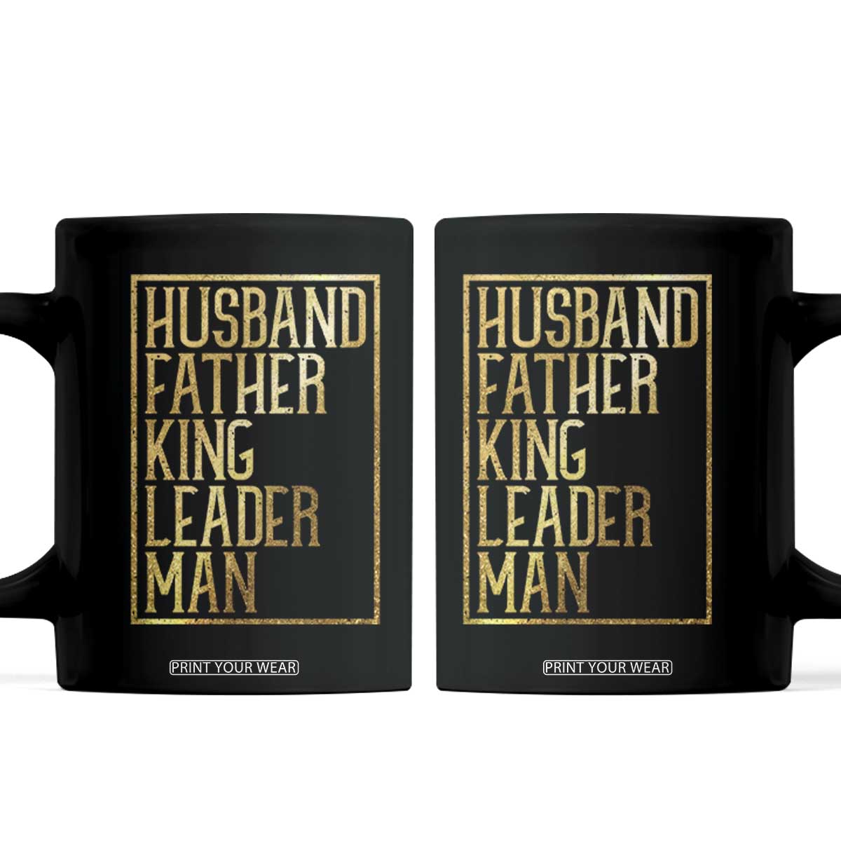 Husband Father King Leader Man Coffee Mug Proud Black Dad Gift