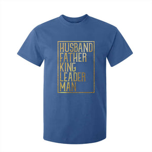 Husband Father King Leader Man T Shirt For Kid Proud Black Dad Gift