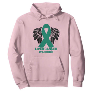 Liver Cancer Angel Warrior Wings Hoodie Green Ribbon Awareness Support Gift