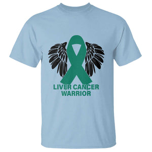Liver Cancer Angel Warrior Wings T Shirt Green Ribbon Awareness Support Gift