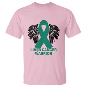 Liver Cancer Angel Warrior Wings T Shirt Green Ribbon Awareness Support Gift