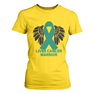 Liver Cancer Angel Warrior Wings T Shirt For Women Green Ribbon Awareness Support Gift