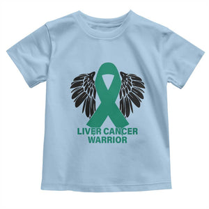 Liver Cancer Angel Warrior Wings Toddler T Shirt Green Ribbon Awareness Support Gift