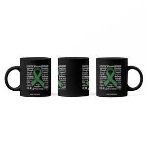 Liver Cancer Support Gift Coffee Mug Fearless Unbreakable Warrior Hope