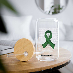 Liver Cancer Support Gift Glass Can Fearless Unbreakable Warrior Hope