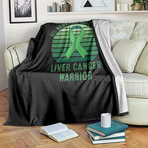 All Warriors Have Scars Liver Cancer Throw Blanket Green Ribbon Survivor Fighter Gift