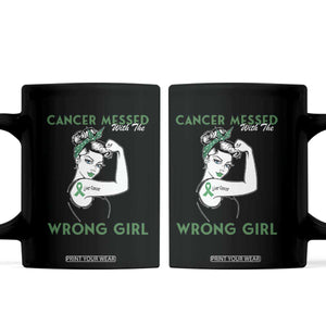 Liver Cancer Warrior Unbreakable Gift Coffee Mug Cancer Messed With The Wrong Girl