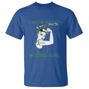 Liver Cancer Warrior Unbreakable Gift T Shirt Cancer Messed With The Wrong Girl