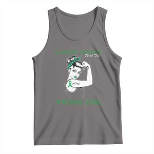 Liver Cancer Warrior Unbreakable Gift Tank Top Cancer Messed With The Wrong Girl