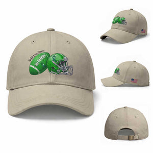 Liver Cancer Support Gift Baseball Cap October Tackle Cancer Football