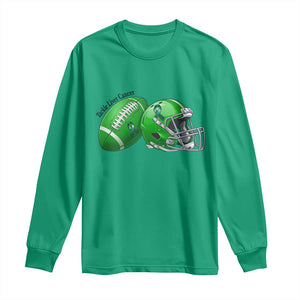 Liver Cancer Support Gift Long Sleeve Shirt October Tackle Cancer Football