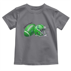 Liver Cancer Support Gift Toddler T Shirt October Tackle Cancer Football