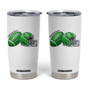 Liver Cancer Support Gift Tumbler Cup October Tackle Cancer Football