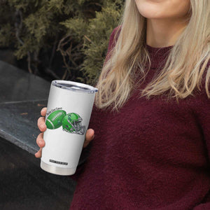 Liver Cancer Support Gift Tumbler Cup October Tackle Cancer Football