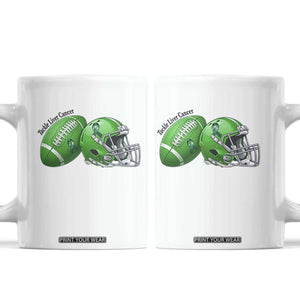 Liver Cancer Support Gift Coffee Mug October Tackle Cancer Football