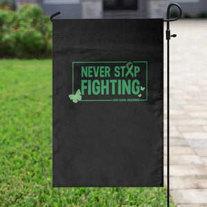 Liver Cancer Warrior Garden Flag Never Stop Fighting Support Gift