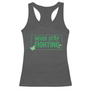 Liver Cancer Warrior Racerback Tank Top Never Stop Fighting Support Gift