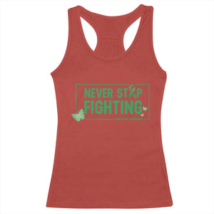 Liver Cancer Warrior Racerback Tank Top Never Stop Fighting Support Gift
