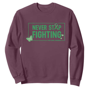 Liver Cancer Warrior Sweatshirt Never Stop Fighting Support Gift