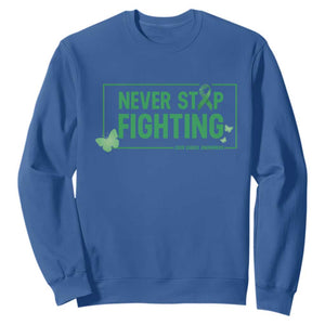 Liver Cancer Warrior Sweatshirt Never Stop Fighting Support Gift