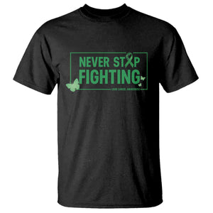 Liver Cancer Warrior T Shirt Never Stop Fighting Support Gift