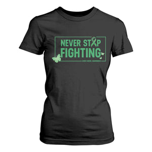 Liver Cancer Warrior T Shirt For Women Never Stop Fighting Support Gift