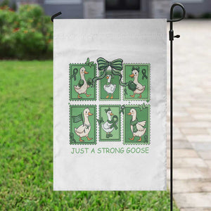 Funny Liver Cancer Warrior Support Gift Garden Flag Just A Strong Goose