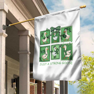Funny Liver Cancer Warrior Support Gift Garden Flag Just A Strong Goose