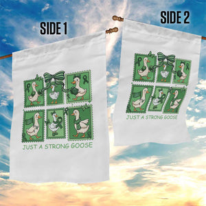 Funny Liver Cancer Warrior Support Gift Garden Flag Just A Strong Goose