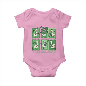 Funny Liver Cancer Warrior Support Gift Baby Onesie Just A Strong Goose