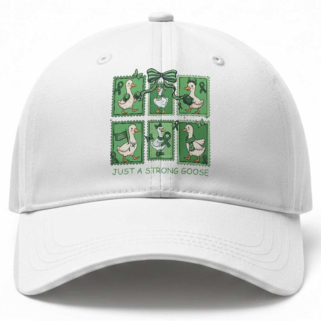 Funny Liver Cancer Warrior Support Gift Baseball Cap Just A Strong Goose