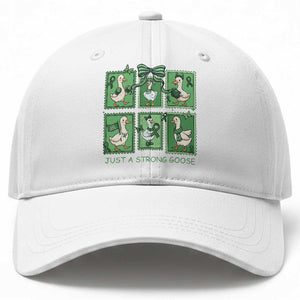 Funny Liver Cancer Warrior Support Gift Baseball Cap Just A Strong Goose