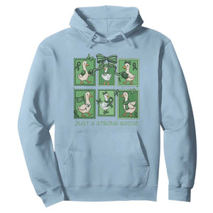 Funny Liver Cancer Warrior Support Gift Hoodie Just A Strong Goose